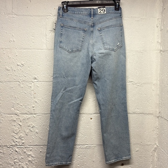 NEW Gap cheeky straight high rise distressed denim jean SZ 29 - Picture 5 of 7